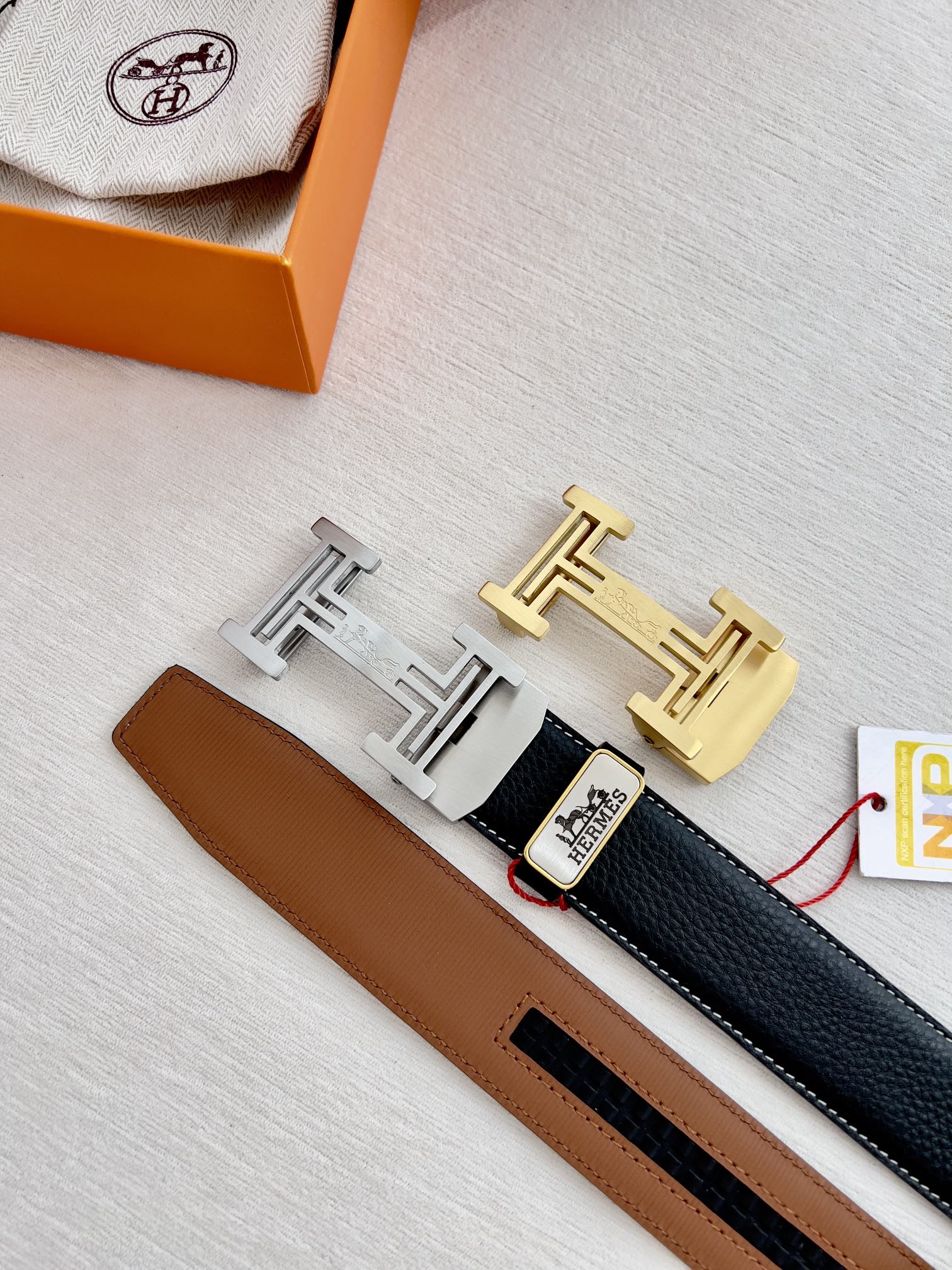 【Hermès】(エルメス) 3.5cmベルト メンズ 24706-BRAND OFF