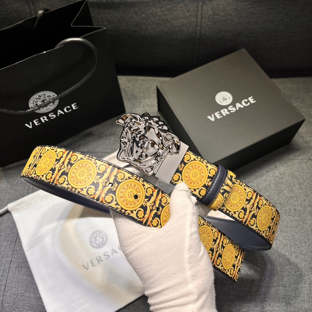 【2026】【VERSACE】(ヴェルサーチ) 4cmベルト メンズ 240912-BRAND OFF