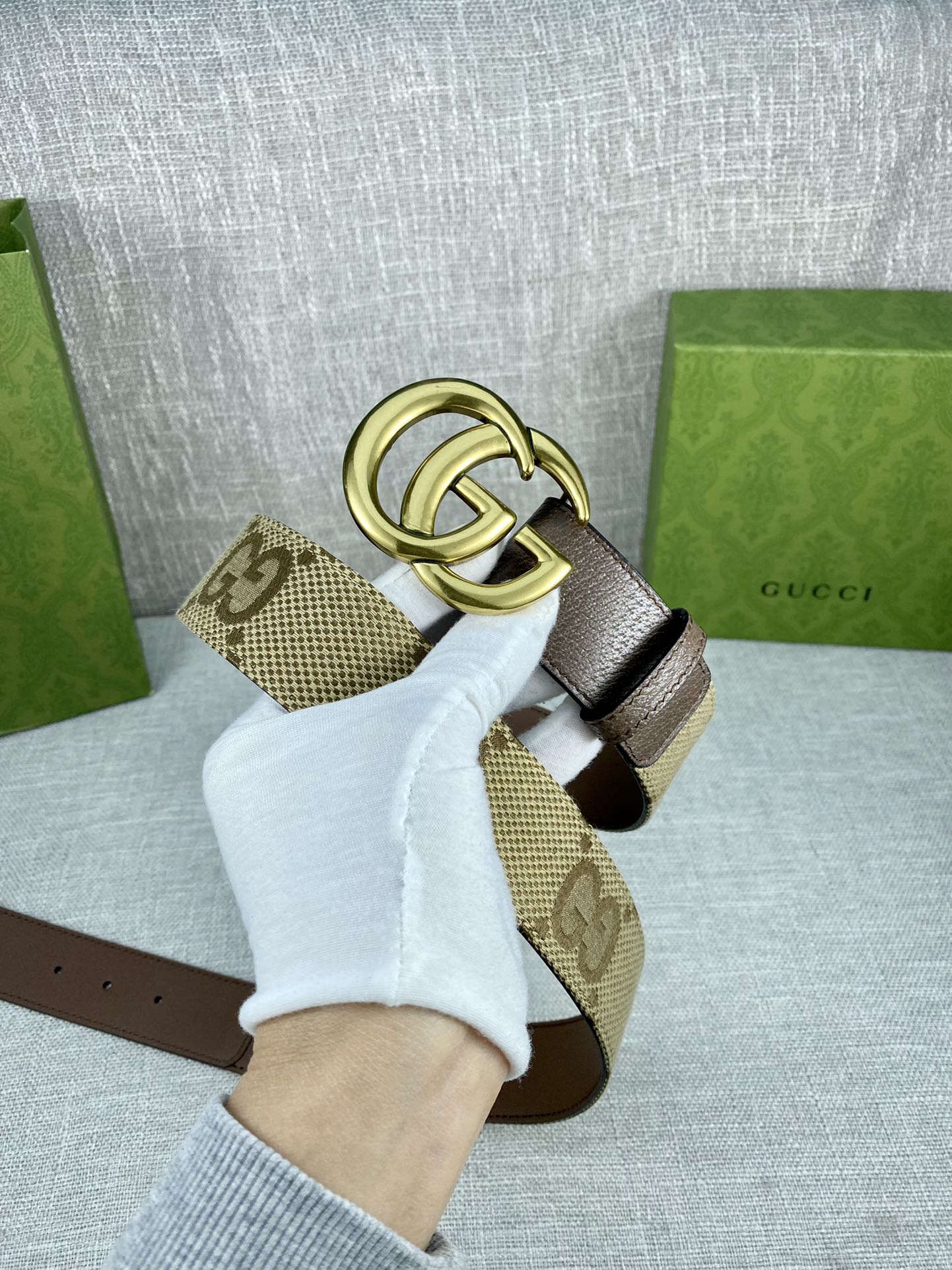 【GUCCI】(クッチ) 4.0cm   ベルト メンズ-BRAND OFF