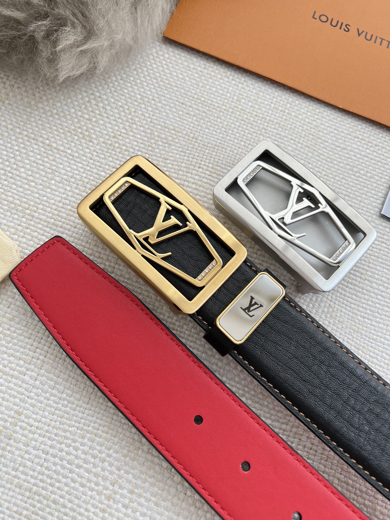 【LOUIS VUITTON】(ルイヴィトン) 3.8cm   ベルト メンズ-BRAND OFF