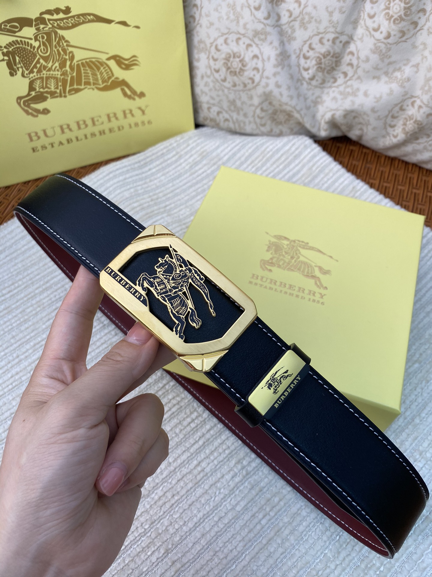 【BURBERRY】(バーバリー) 3.8cm   ベルト メンズ-BRAND OFF