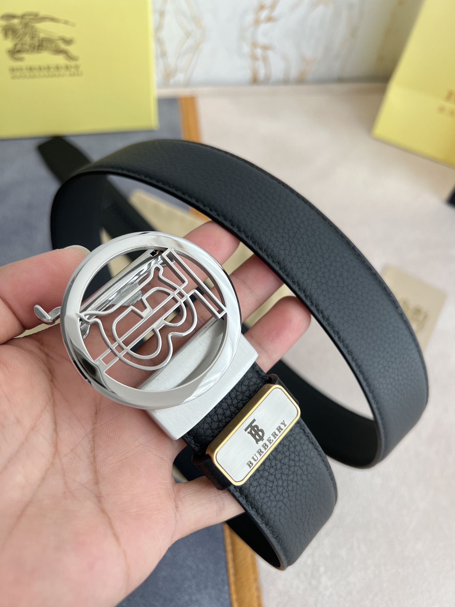 【BURBERRY】(バーバリー) 3.5cm   ベルト メンズ-BRAND OFF