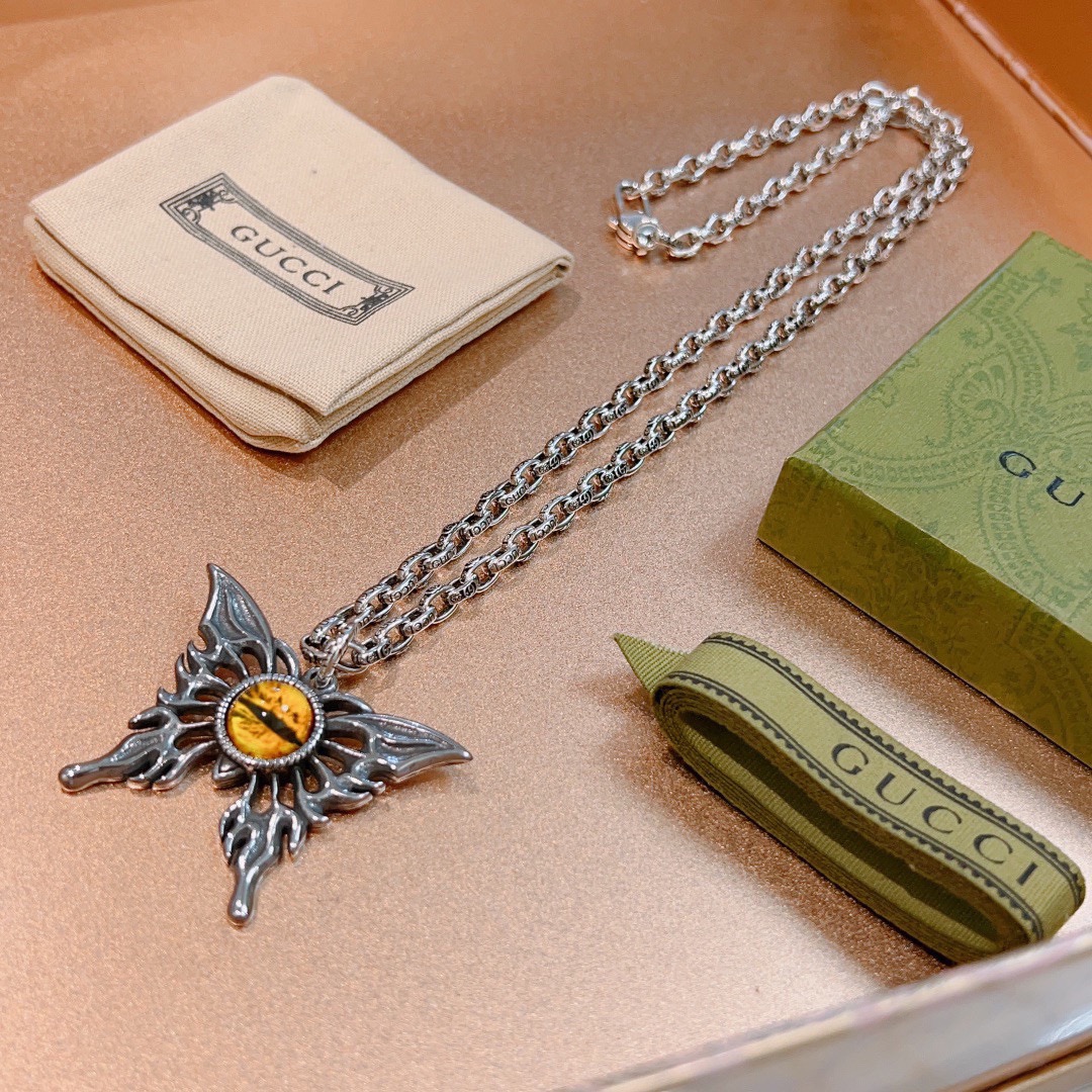 【GUCCI 】ネックレス、新しいネックレス万能シンプルファッションオーナメント-BRAND OFF