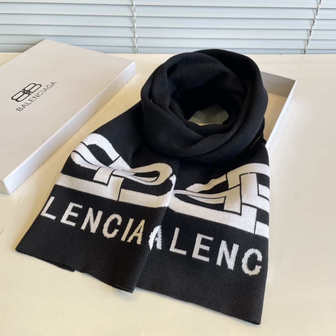 【2026】【BALENCIAGA  バレンシアガ】スカーフ32*200CM-BRAND OFF