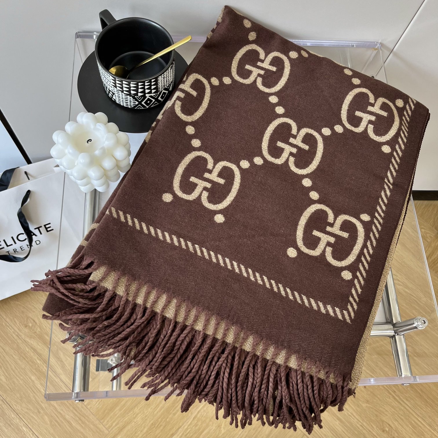 【2026】【GUCCI グッチ】スカーフ70*180CM-BRAND OFF