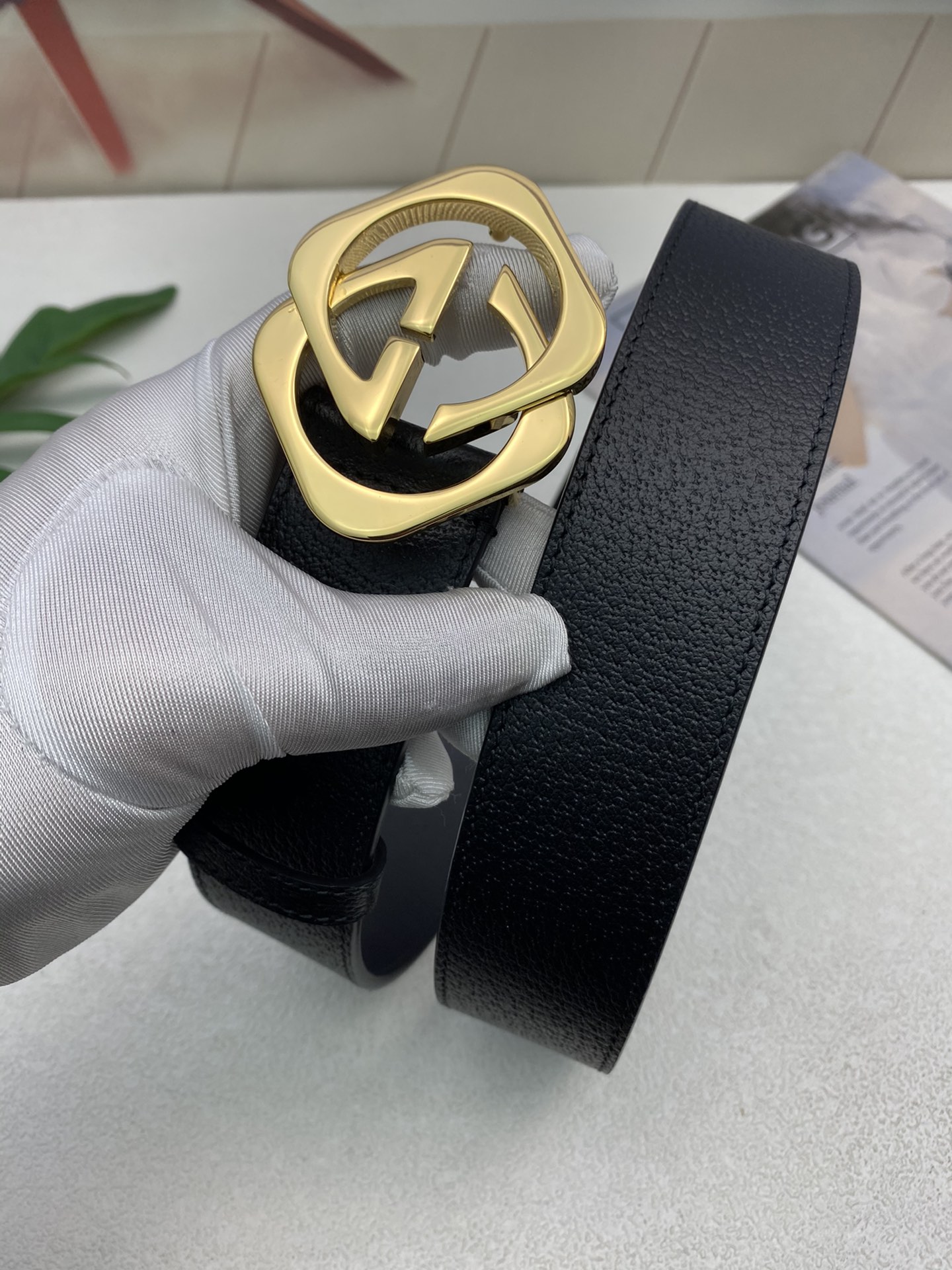 【GUCCI】(クッチ) 3.8cm   ベルト メンズ-BRAND OFF