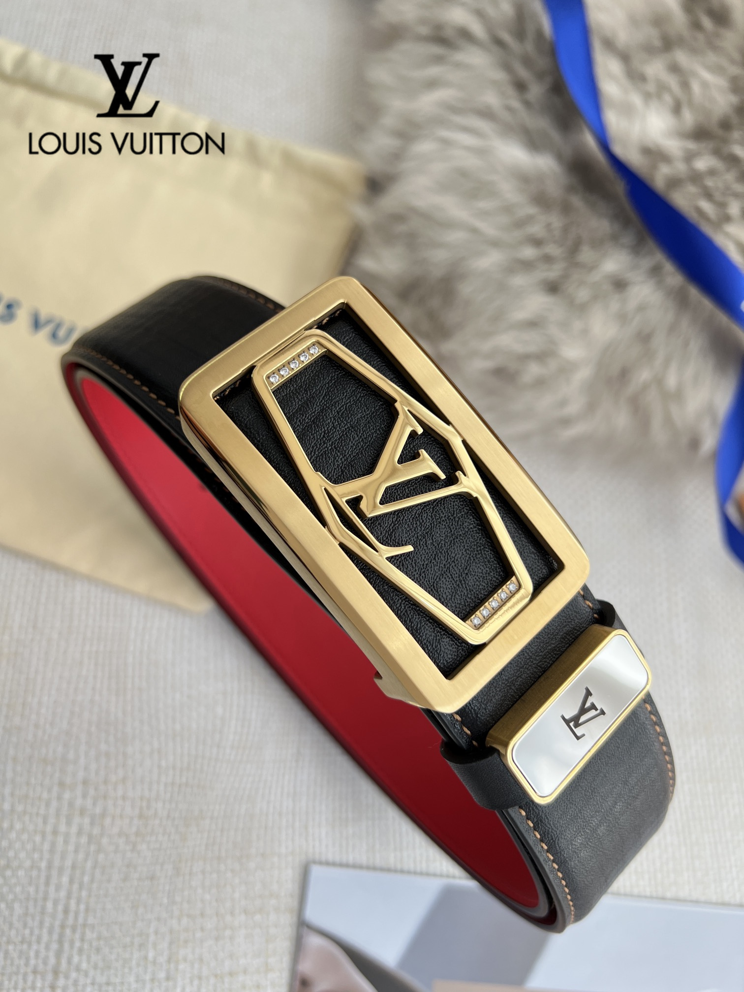 【LOUIS VUITTON】(ルイヴィトン) 3.8cm   ベルト メンズ-BRAND OFF