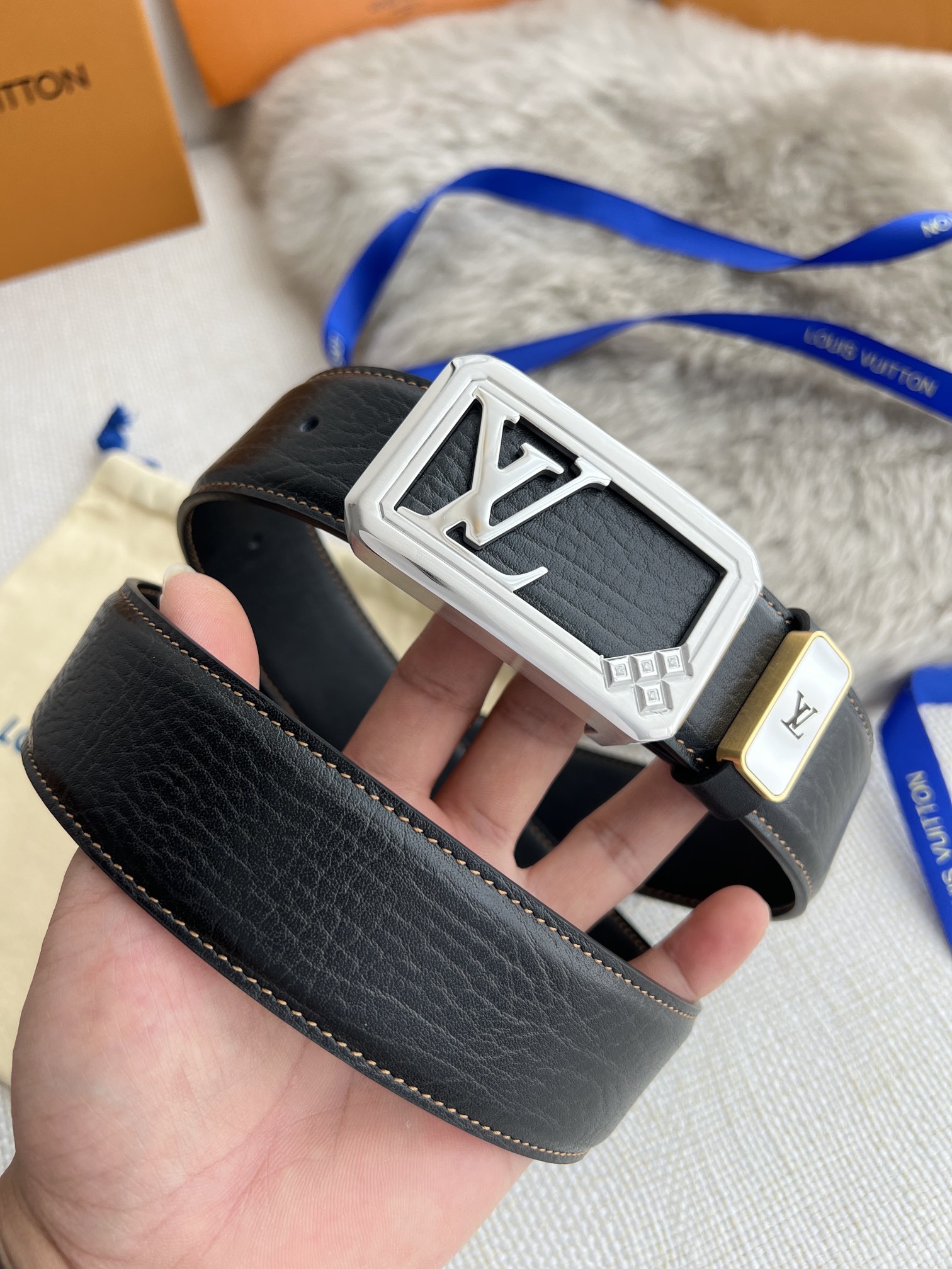 【LOUIS VUITTON】(ルイヴィトン) 3.8cm   ベルト メンズ-BRAND OFF
