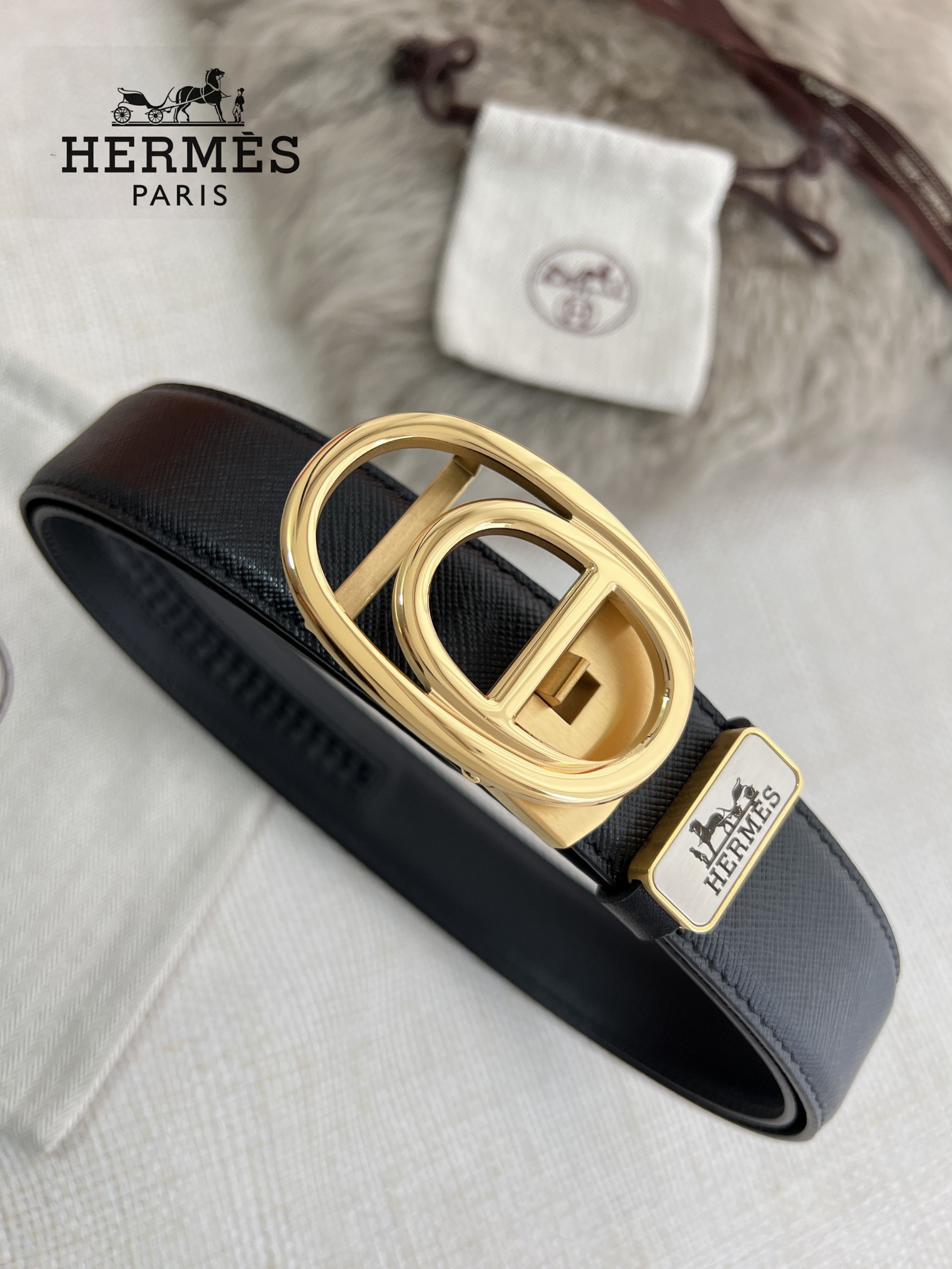 【HERMES】(エルメス) 3.8cm   ベルト メンズ-BRAND OFF