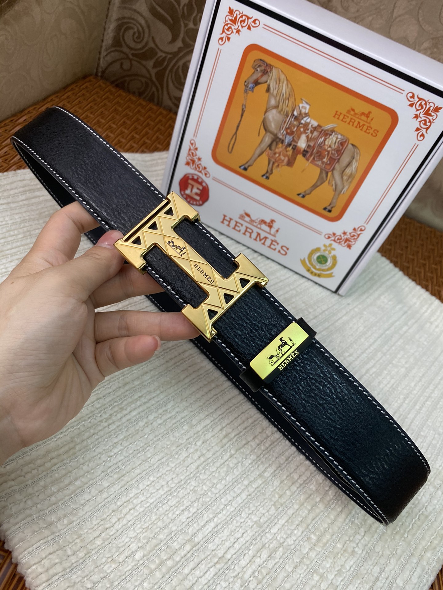 【2026】【HERMES】(エルメス) 3.8cm   ベルト メンズ-BRAND OFF