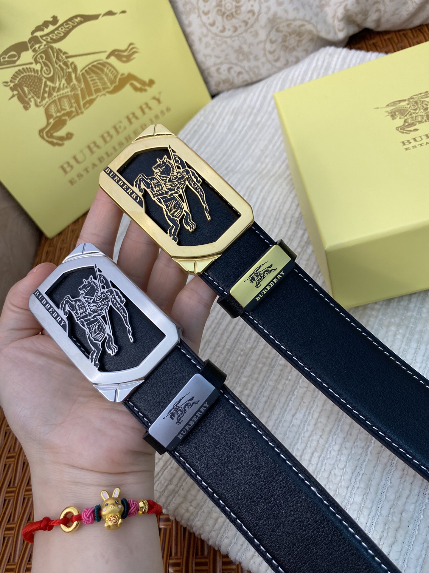 【BURBERRY】(バーバリー) 3.8cm   ベルト メンズ-BRAND OFF