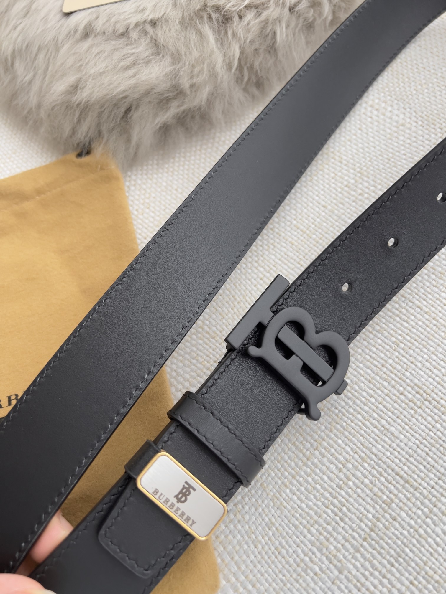 【BURBERRY】(バーバリー) 3.5cm   ベルト メンズ-BRAND OFF