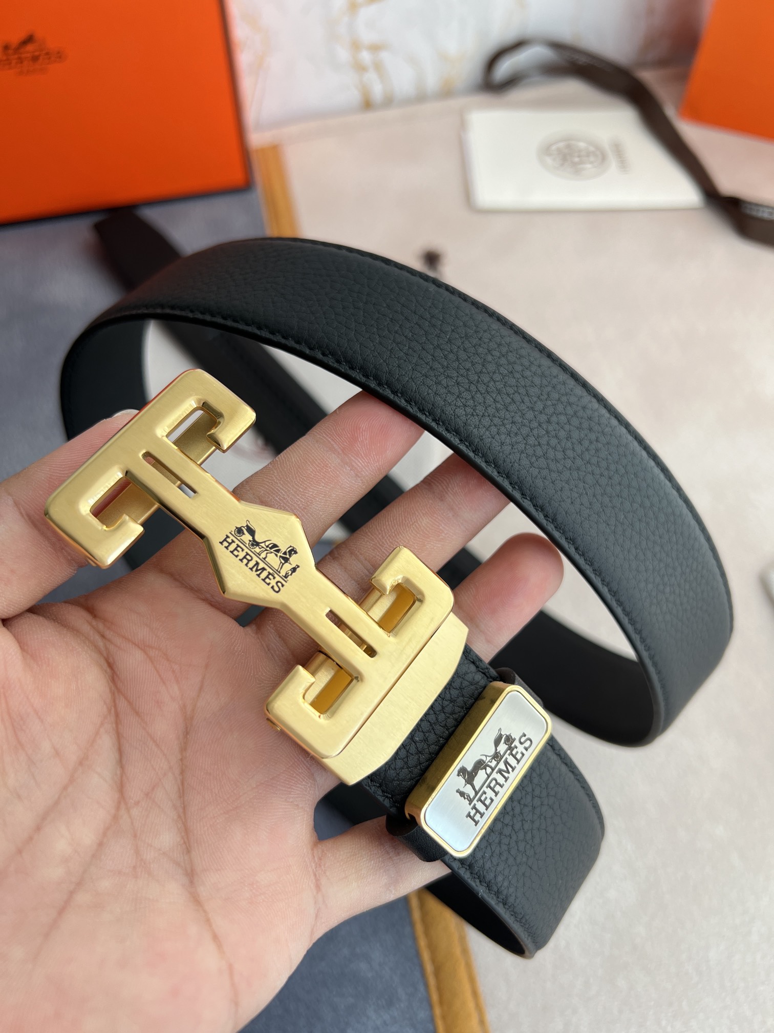 【HERMES】(エルメス) 3.5CM ベルト メンズ-BRAND OFF