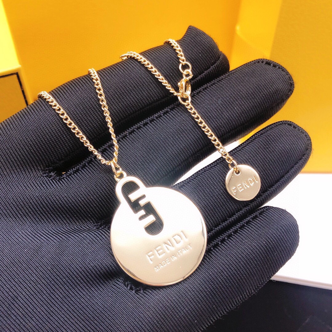 【FENDI】ネックレス、新しいネックレス万能シンプルファッションオーナメント-BRAND OFF