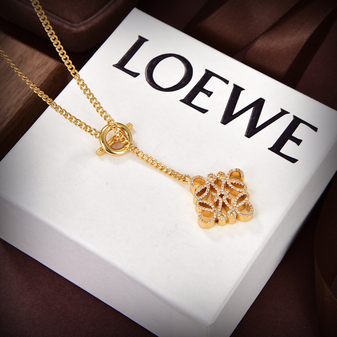 【2026】【LOEWE】ネックレス、新しいネックレス万能シンプルファッションオーナメント-BRAND OFF
