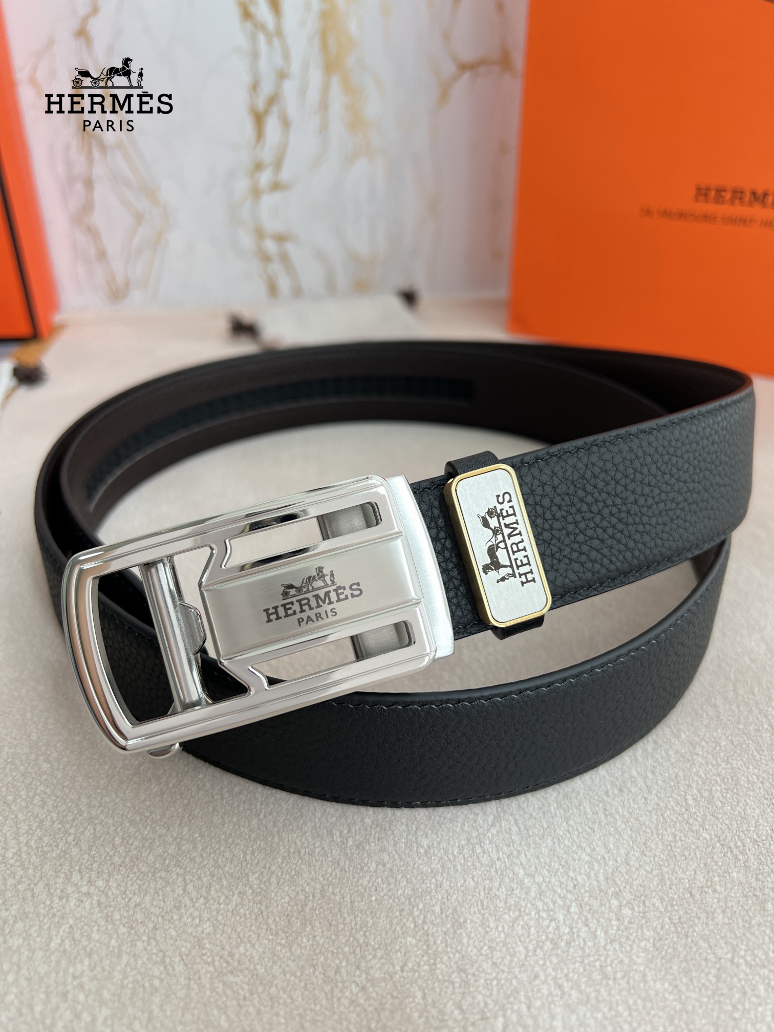 【HERMES】(エルメス) 3.5CM ベルト メンズ-BRAND OFF