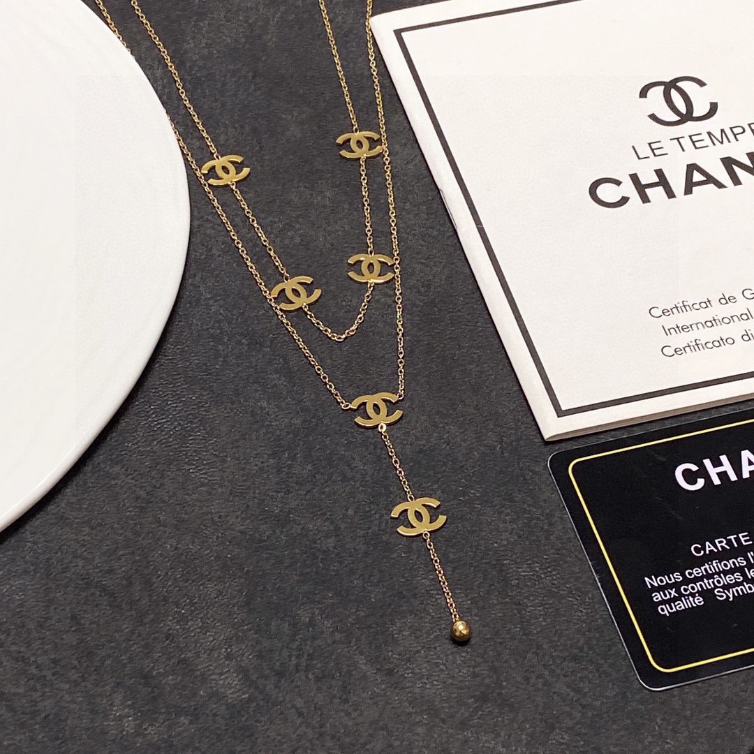 【2026】【CHANEL】ネックレス、新しいネックレス万能シンプルファッションオーナメント-BRAND OFF