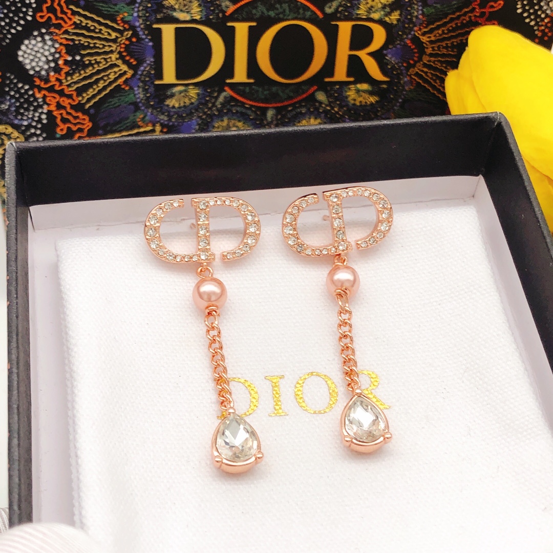 【2026】【DIOR】ディオール  ファッションスタイルのイヤリング-BRAND OFF