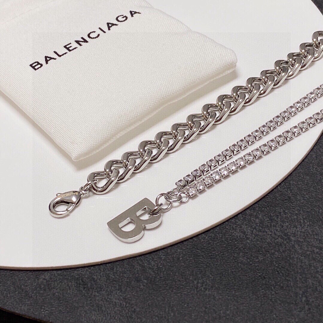 【2026】【BALENCIAGA】ネックレス、新しいネックレス万能シンプルファッションオーナメント-BRAND OFF