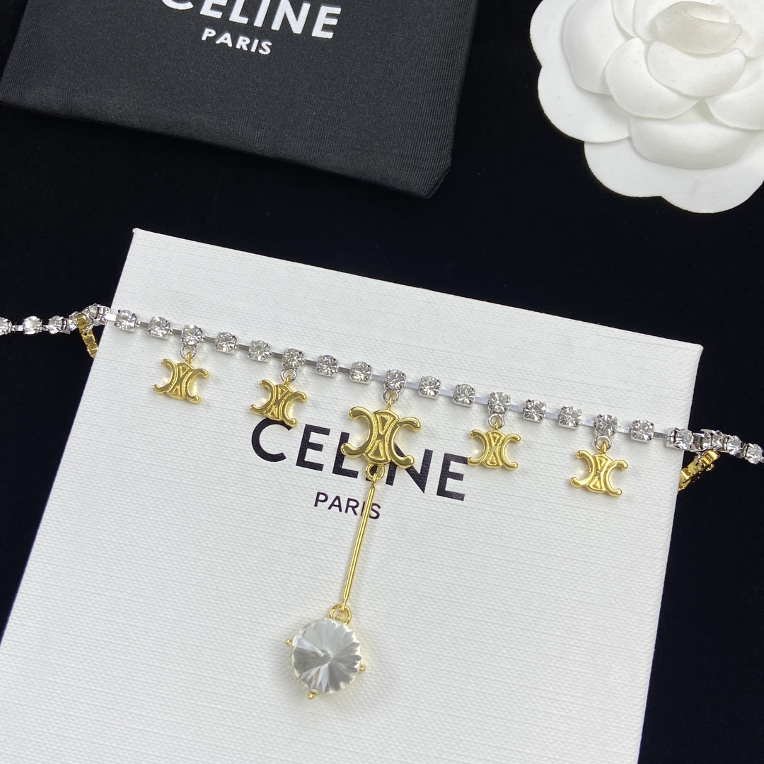 【2026】【CELINE】ネックレス、新しいネックレス万能シンプルファッションオーナメント-BRAND OFF