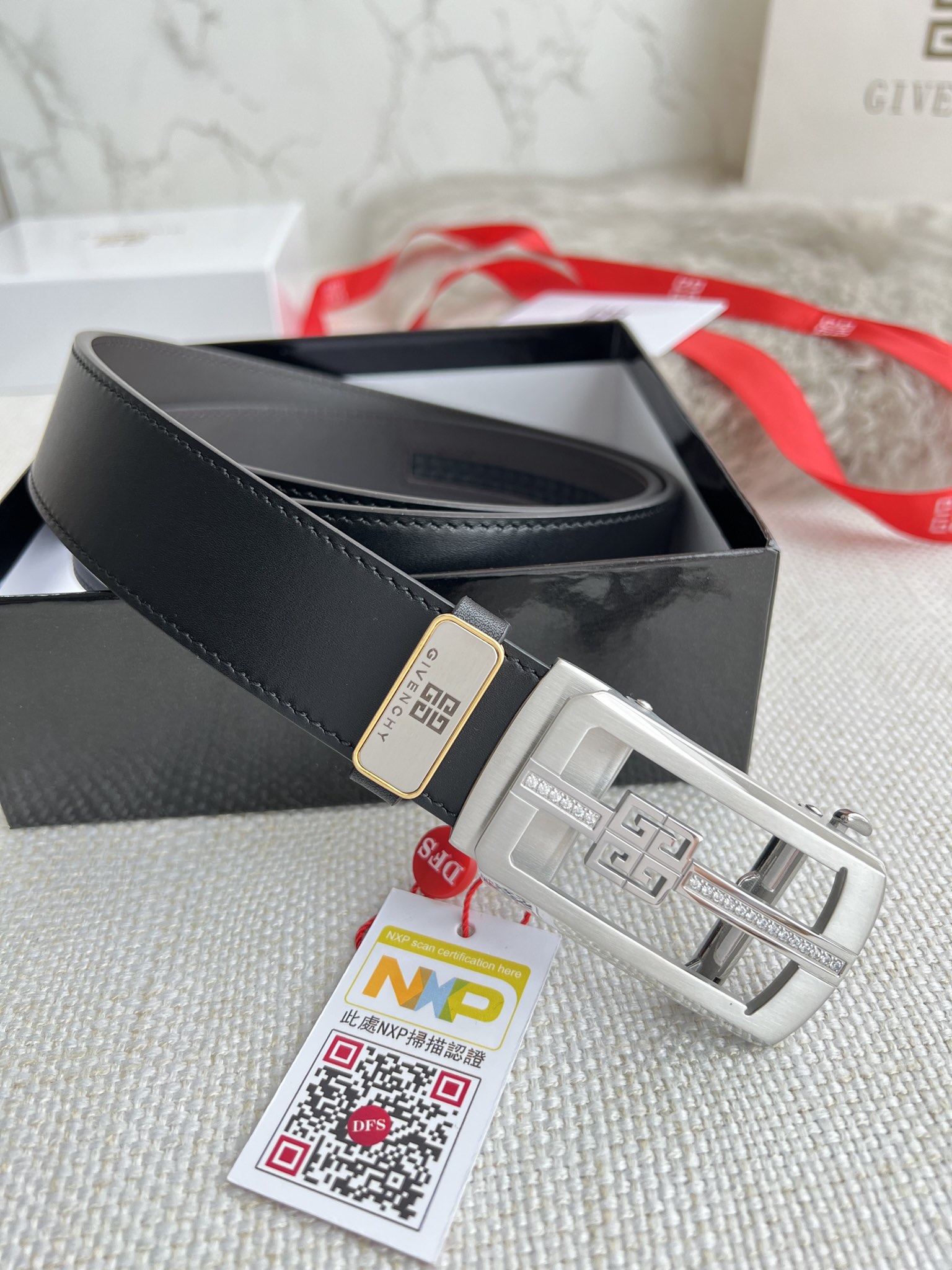 【GIVENCHY】(ジバンシー) 3.5cmベルト メンズ-BRAND OFF
