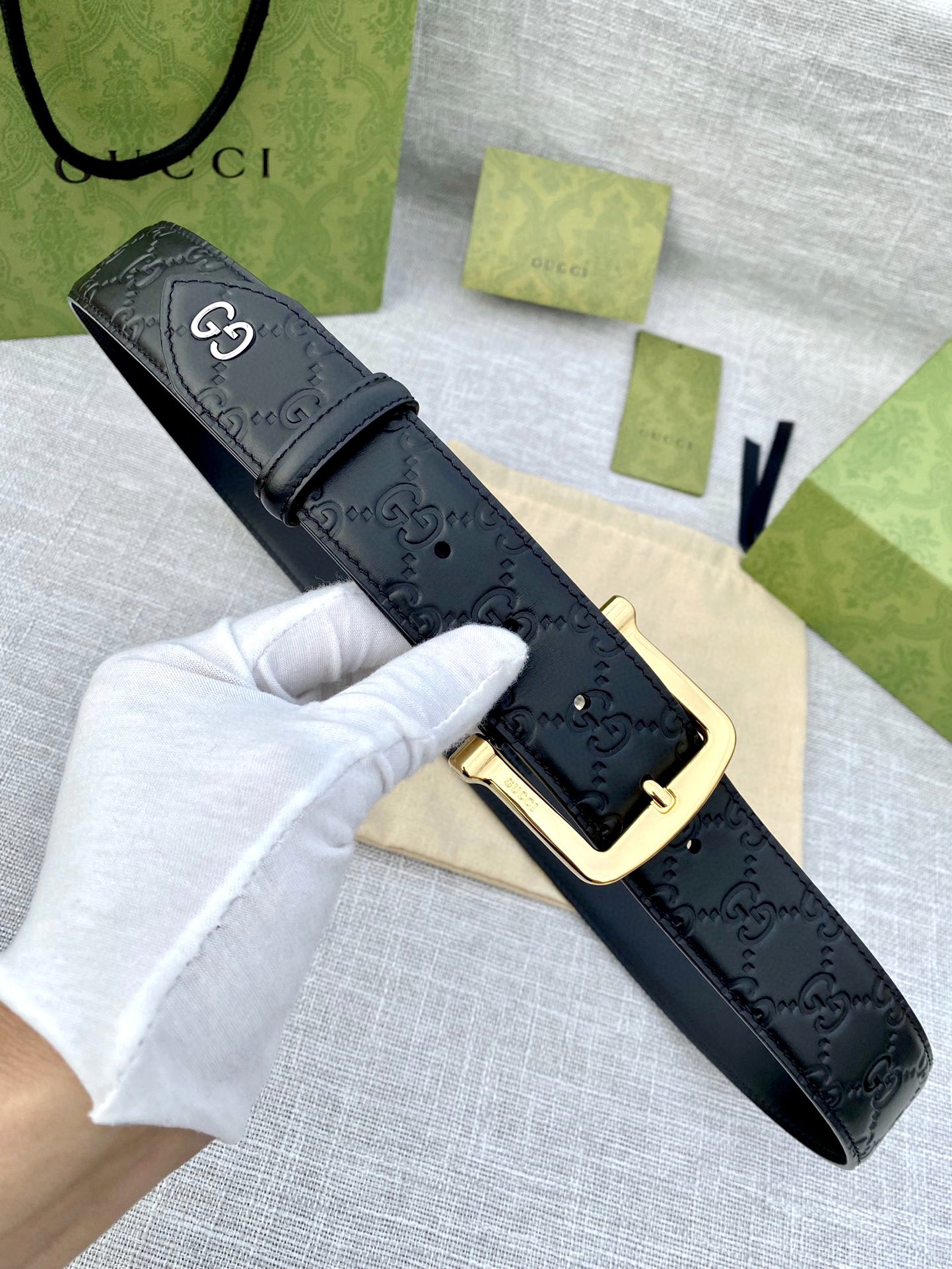 【GUCCI】(クッチ) 4cmベルト メンズ-BRAND OFF