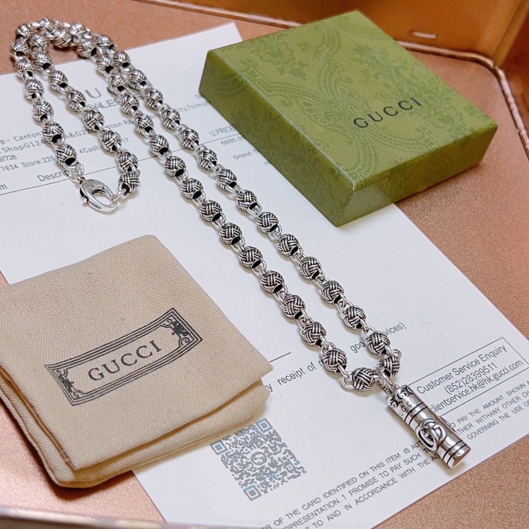 【2026】【GUCCI 】ネックレス、新しいネックレス万能シンプルファッションオーナメント-BRAND OFF