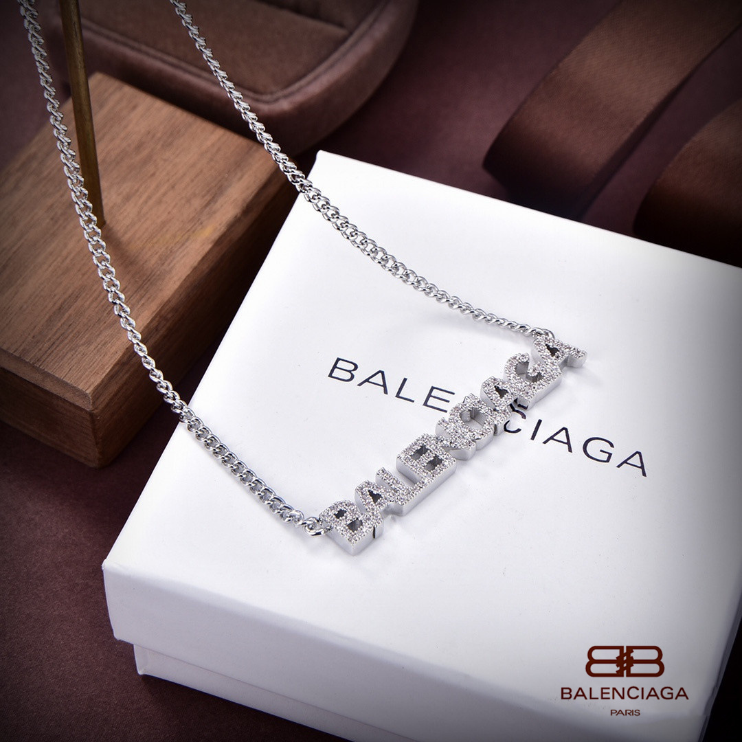 【2026】【BALENCIAGA 】ネックレス、新しいネックレス万能シンプルファッションオーナメント-BRAND OFF