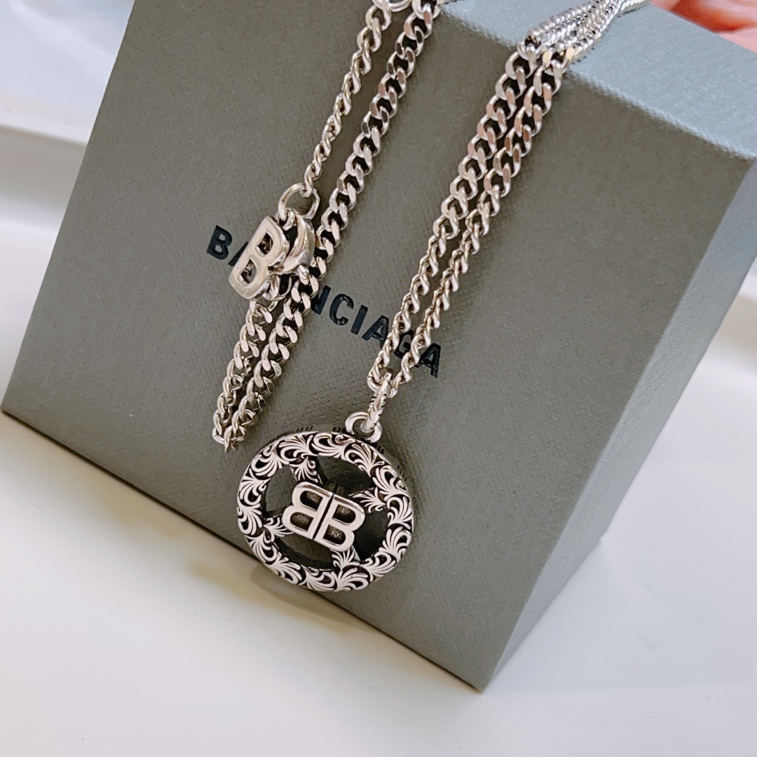 【BALENCIAGA 】ネックレス、新しいネックレス万能シンプルファッションオーナメント-BRAND OFF