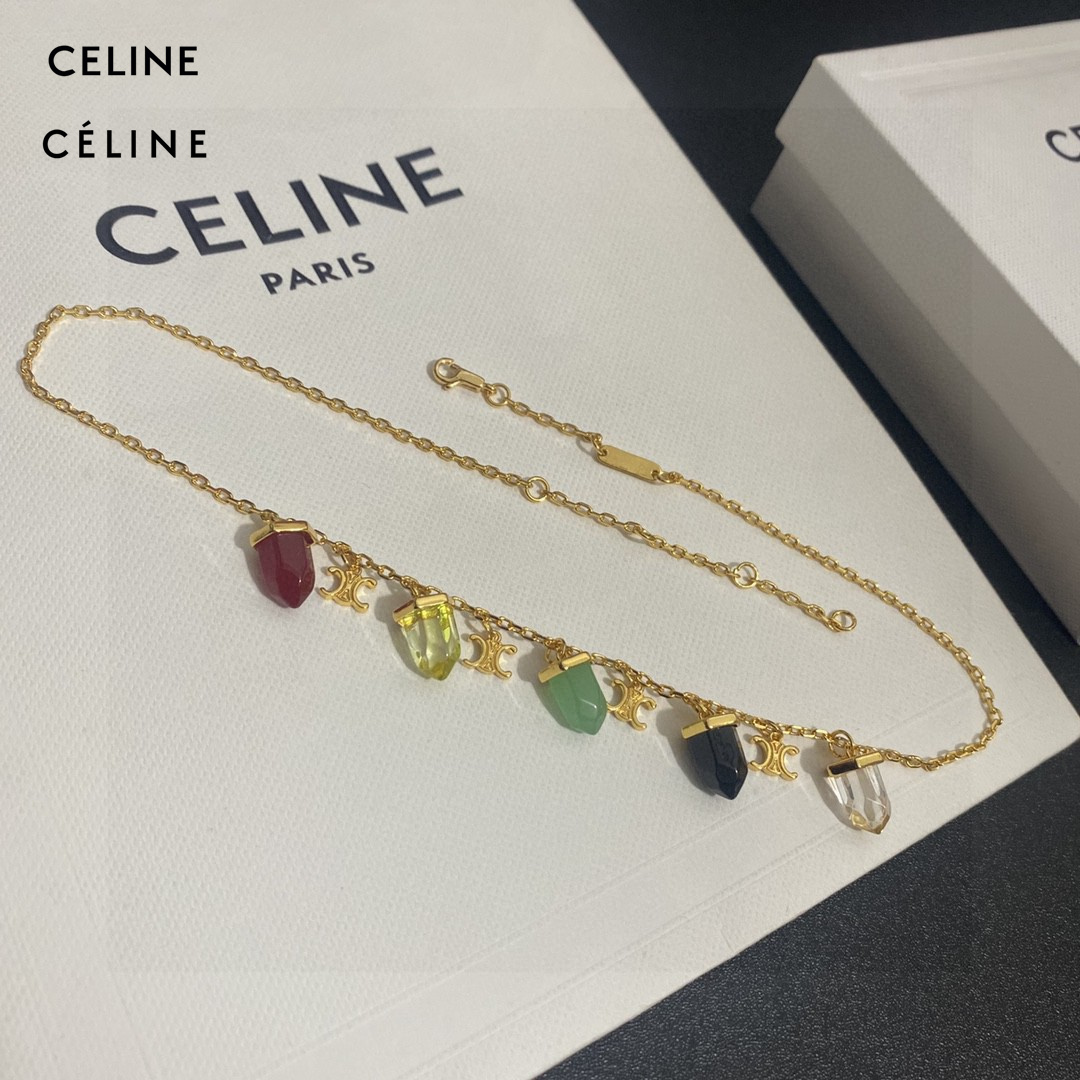 【CELINE】ネックレス、新しいネックレス万能シンプルファッションオーナメント-BRAND OFF