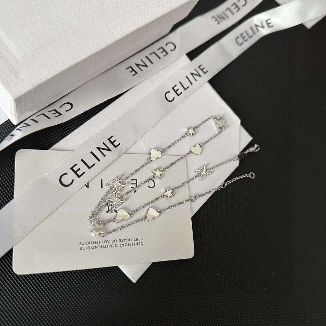 【CELINE】ネックレス、新しいネックレス万能シンプルファッションオーナメント-BRAND OFF