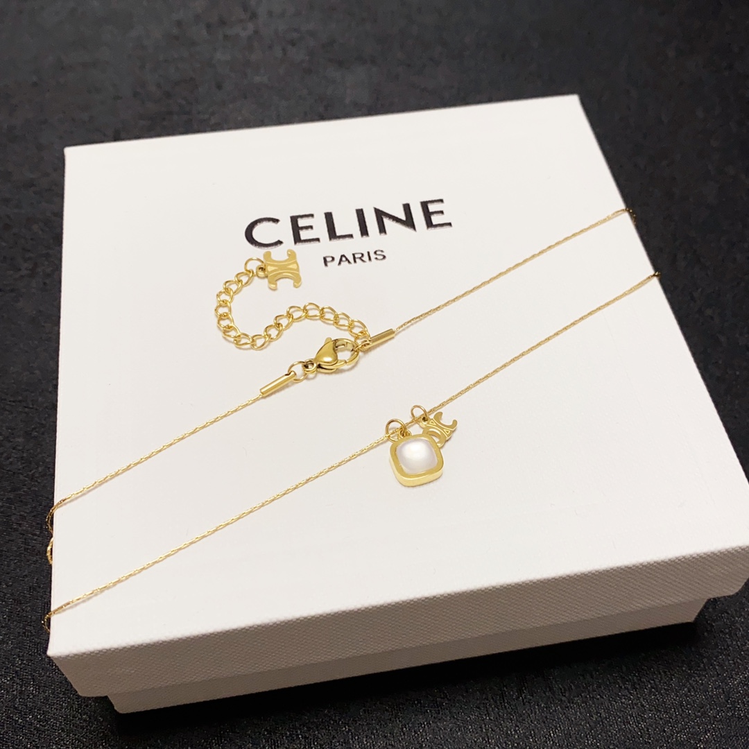 【CELINE】ネックレス、新しいネックレス万能シンプルファッションオーナメント-BRAND OFF