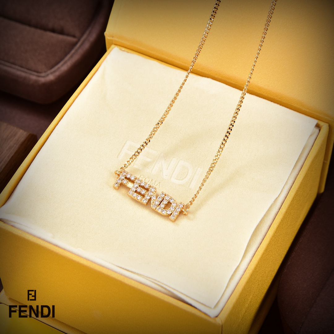 【2026】【FENDI】ネックレス、新しいネックレス万能シンプルファッションオーナメント-BRAND OFF