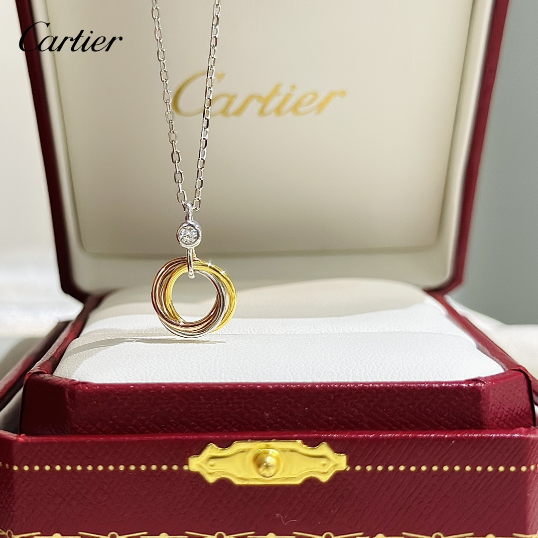 【CARTIER】ネックレス、新しいネックレス万能シンプルファッションオーナメント-BRAND OFF