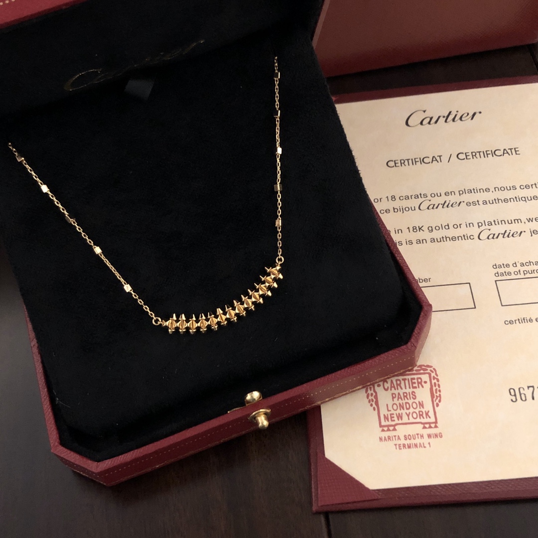 【CARTIER】ネックレス、新しいネックレス万能シンプルファッションオーナメント-BRAND OFF