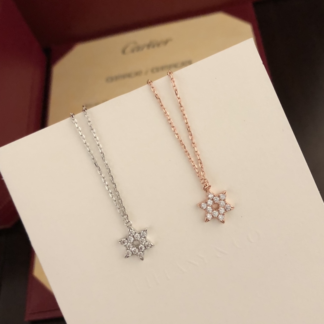 【CARTIER】ネックレス、新しいネックレス万能シンプルファッションオーナメント-BRAND OFF