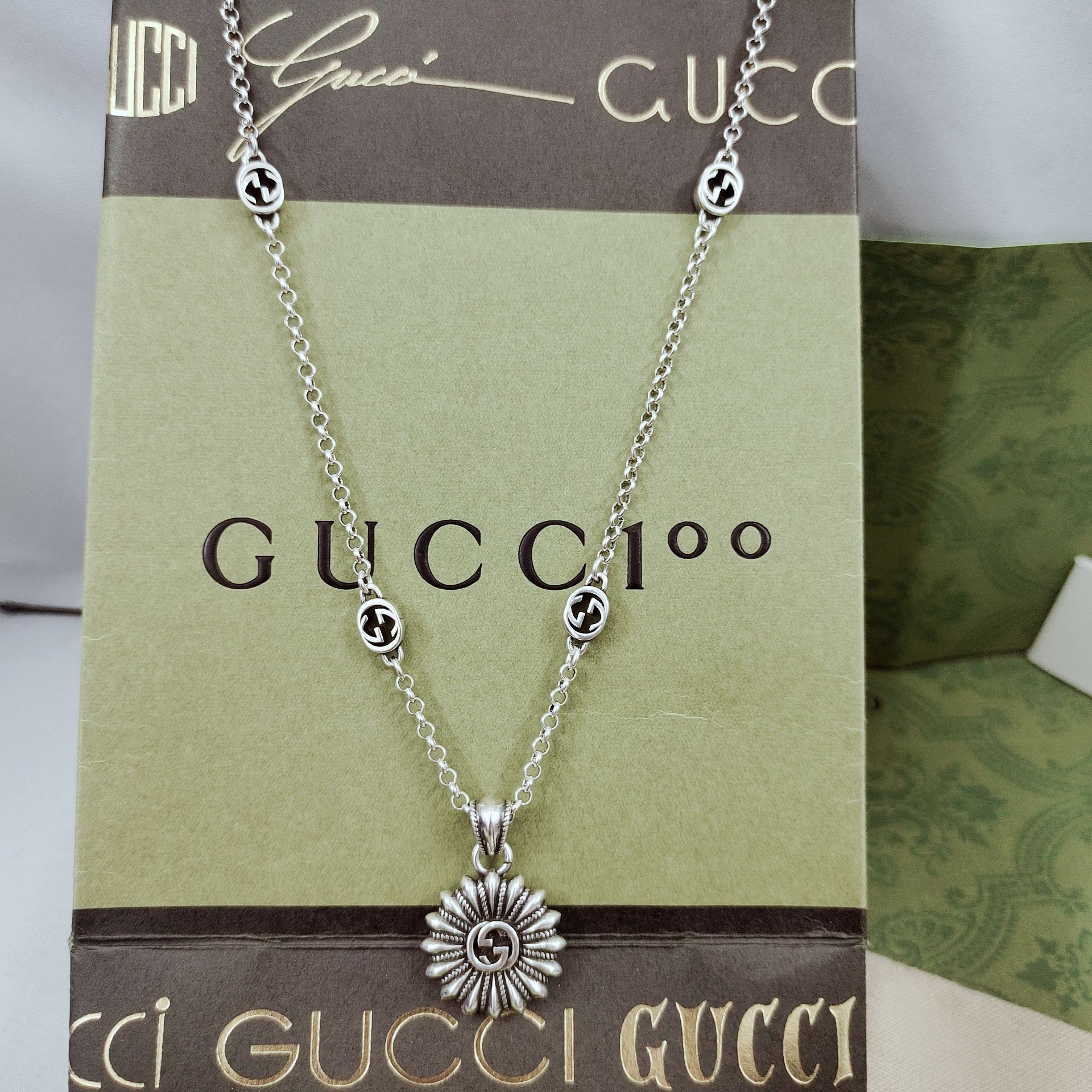 【GUCCI】ネックレス、新しいネックレス万能シンプルファッションオーナメント-BRAND OFF