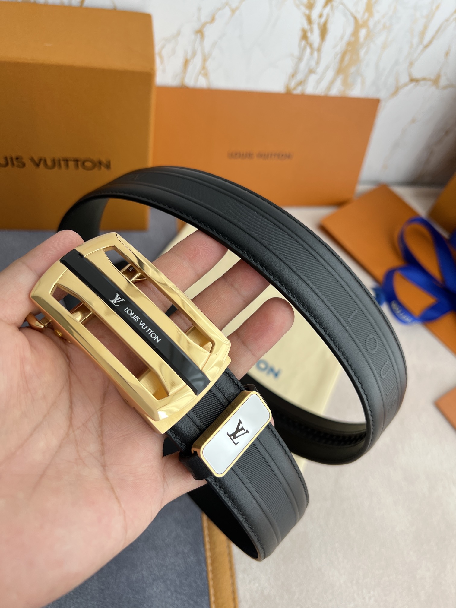 【2026】【 LOUIS VUITTON】(ルイヴィトン) 3.5cmベルト メンズ-BRAND OFF