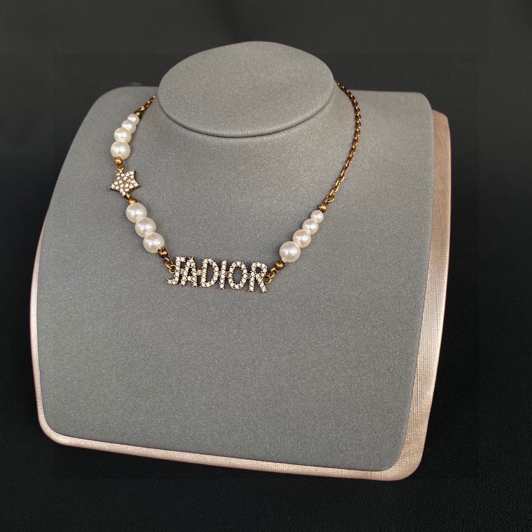 【DIOR】ネックレス、新しいネックレス万能シンプルファッションオーナメント-BRAND OFF