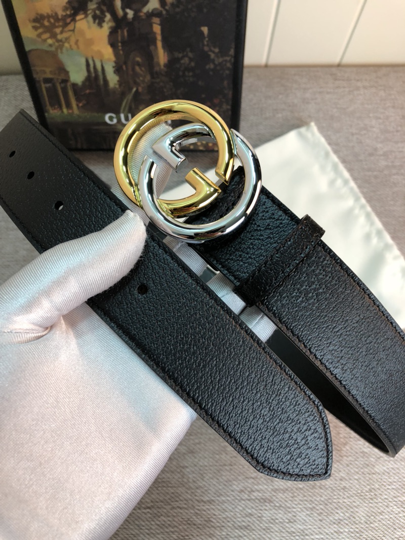 【 GUCCI】(クッチ)  3.8cm   ベルト メンズ-BRAND OFF