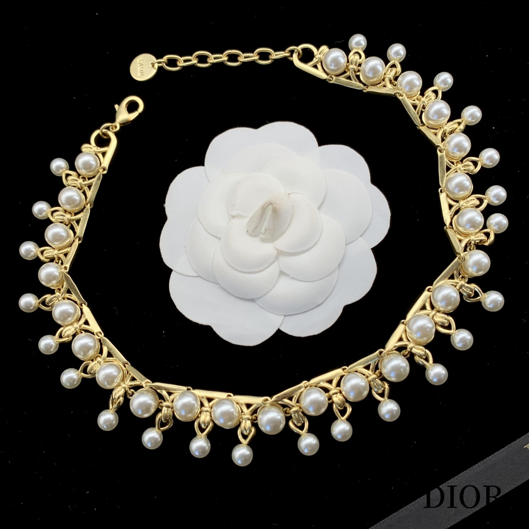 【 DIOR】ネックレス、新しいネックレス万能シンプルファッションオーナメント-BRAND OFF