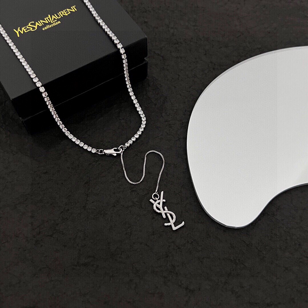 【YSL SAINT LAURENT  】サンローラン ネックレス、新しいネックレス万能シンプルファッションオーナメント-BRAND OFF