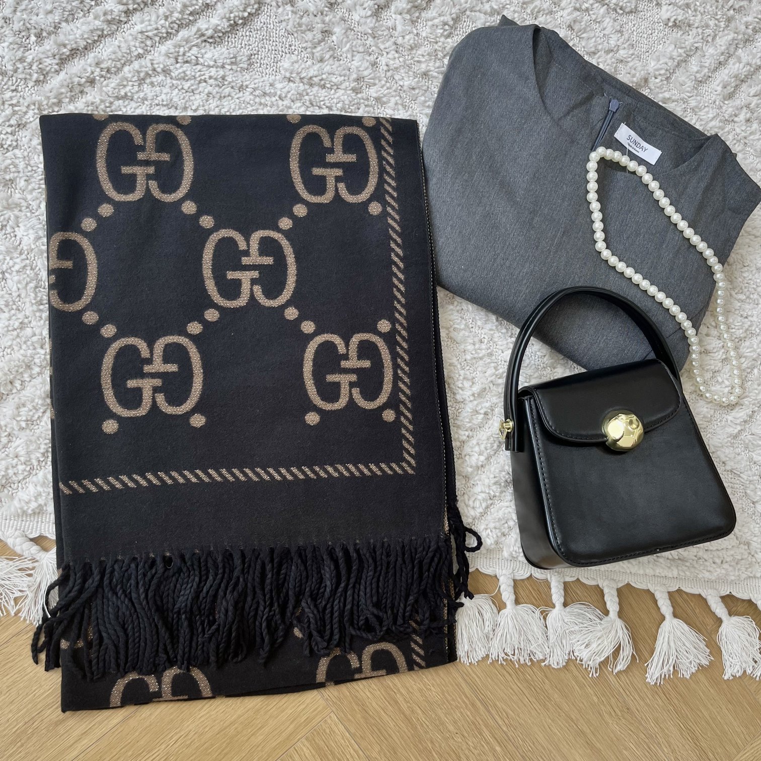 【2026】【GUCCI グッチ】スカーフ70*180CM-BRAND OFF