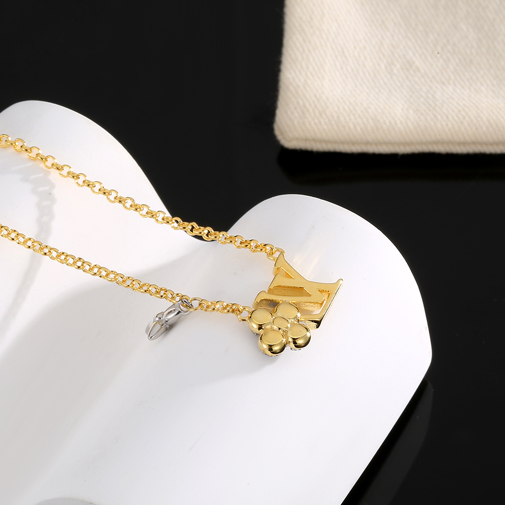 【2026】LV【LOUIS VUITTON】ネックレス、新しいネックレス万能シンプルファッションオーナメント-BRAND OFF