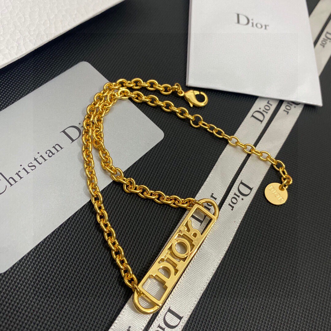 【DIOR】ネックレス、新しいネックレス万能シンプルファッションオーナメント-BRAND OFF