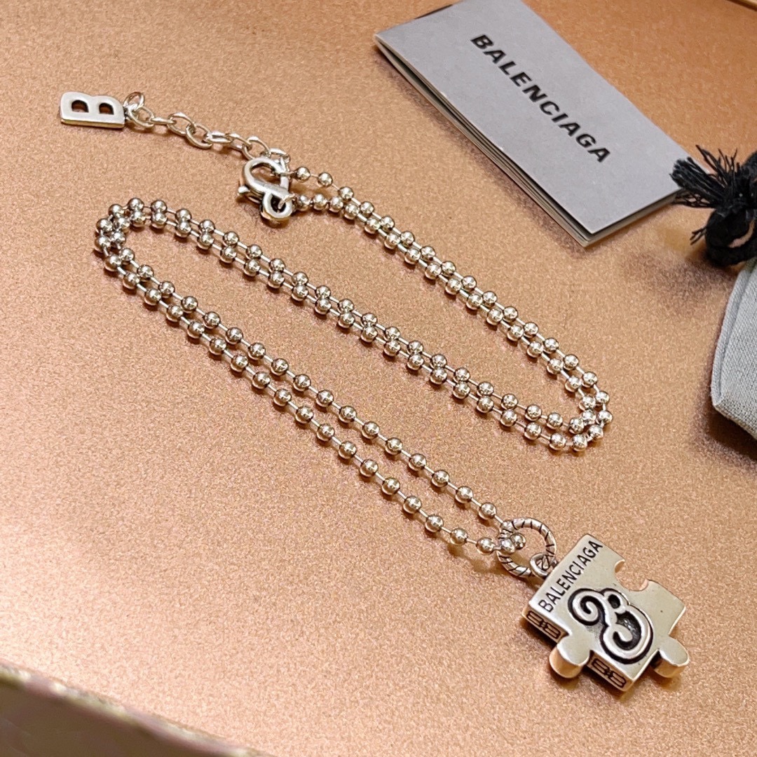 【BALENCIAGA】ネックレス、新しいネックレス万能シンプルファッションオーナメント-BRAND OFF