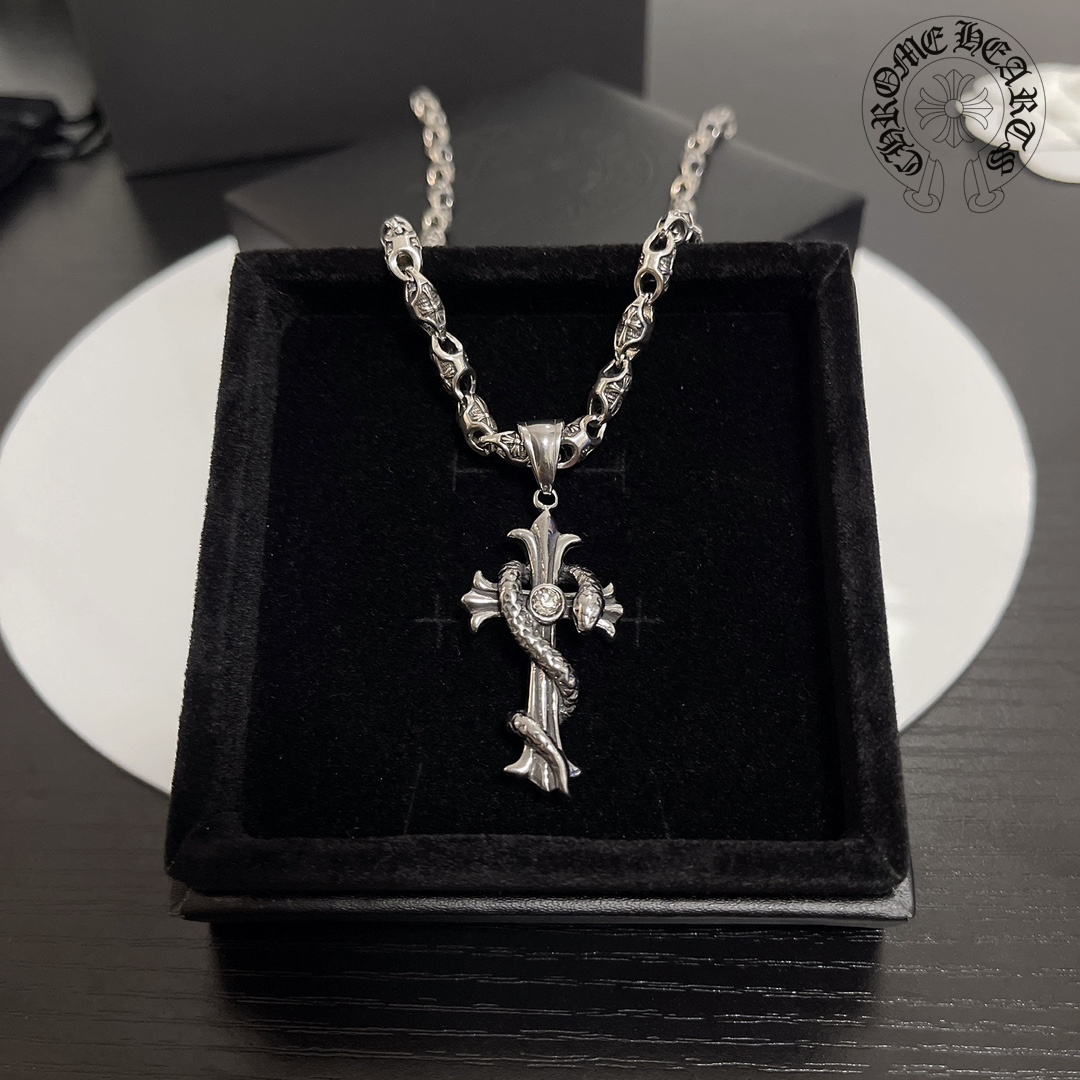 【2026】【CHROME HEARTS】ネックレス、新しいネックレス万能シンプルファッションオーナメント-BRAND OFF