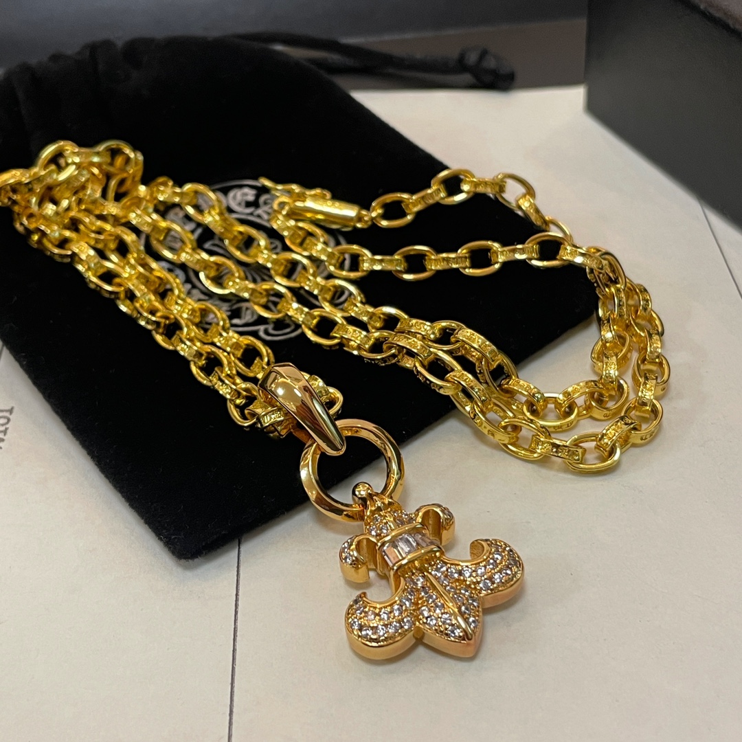 【CHROME HEARTS】ネックレス、新しいネックレス万能シンプルファッションオーナメント-BRAND OFF