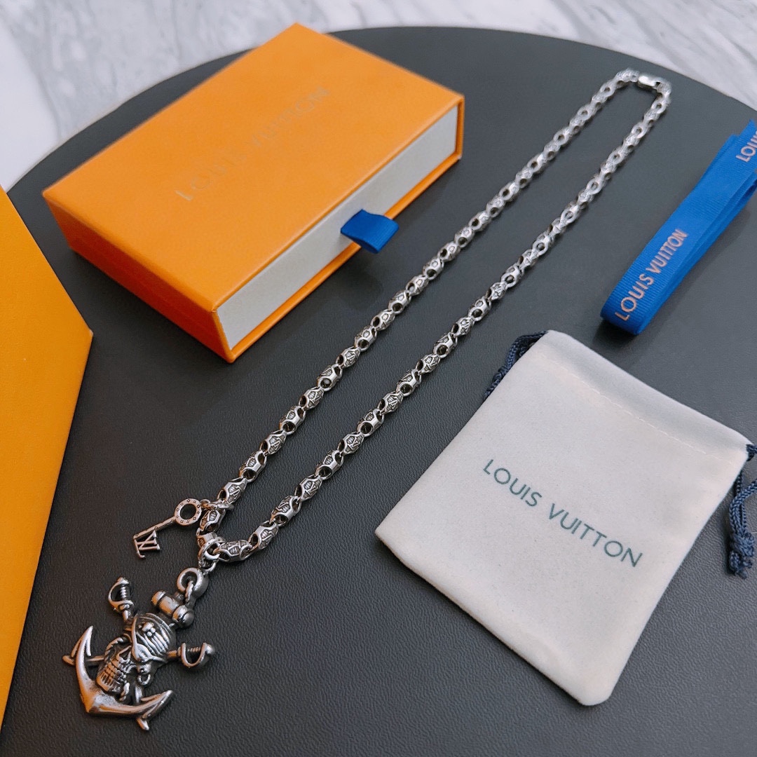【LOUIS VUITTON】ネックレス、新しいネックレス万能シンプルファッションオーナメント-BRAND OFF