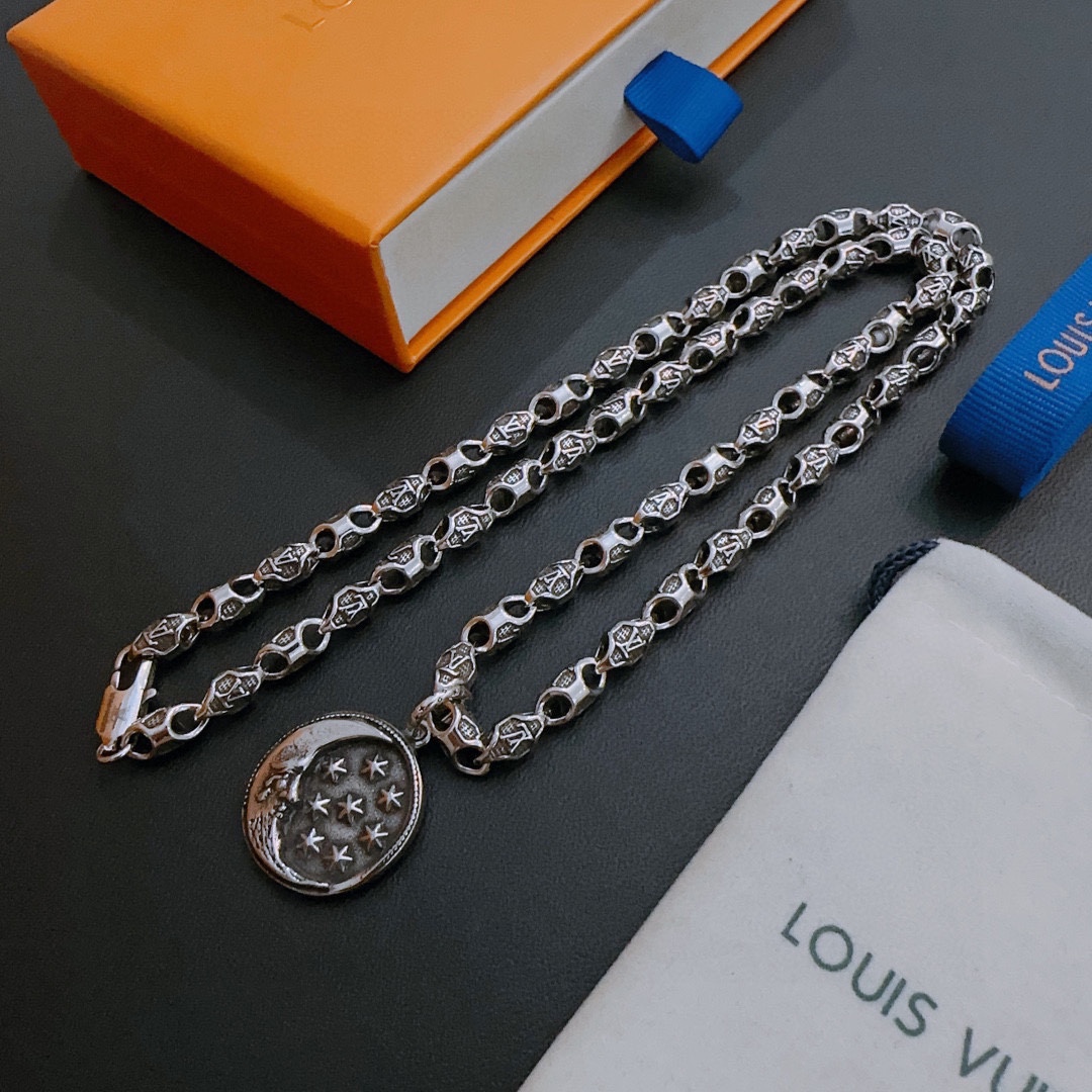 【LOUIS VUITTON】ネックレス、新しいネックレス万能シンプルファッションオーナメント-BRAND OFF
